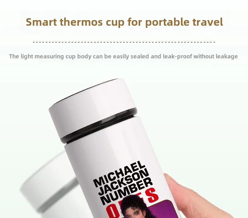 MJ Michael Smart Thermos Cup Jackson Limited Water Cup USA Commemorative Creative then carry a filtered display temperature gift