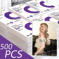 1-500Pcs Korea Card Sleeves HD Transparent Kpop Idol Card Protective Sleeve Photcards Protector Case Box For Popcorn Card Holder 1