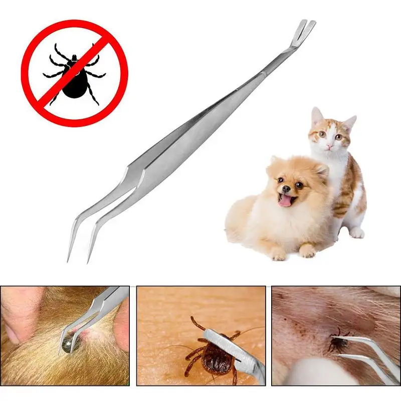 3 Pcs Tick Remover Hook Flea Remover Tweezer Tick Pull Pet Cat Dog Ticks Removal Tools Flea Extractor Pet Supplies 6