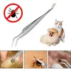 3 Pcs Tick Remover Hook Flea Remover Tweezer Tick Pull Pet Cat Dog Ticks Removal Tools Flea Extractor Pet Supplies 6