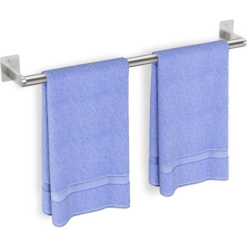 Bathroom Towel Bar, 24 Inch Towel Racks for Bathroom Wall Mounted, Heavy Duty Bath Hand Holder Organizer, Brushed Silver