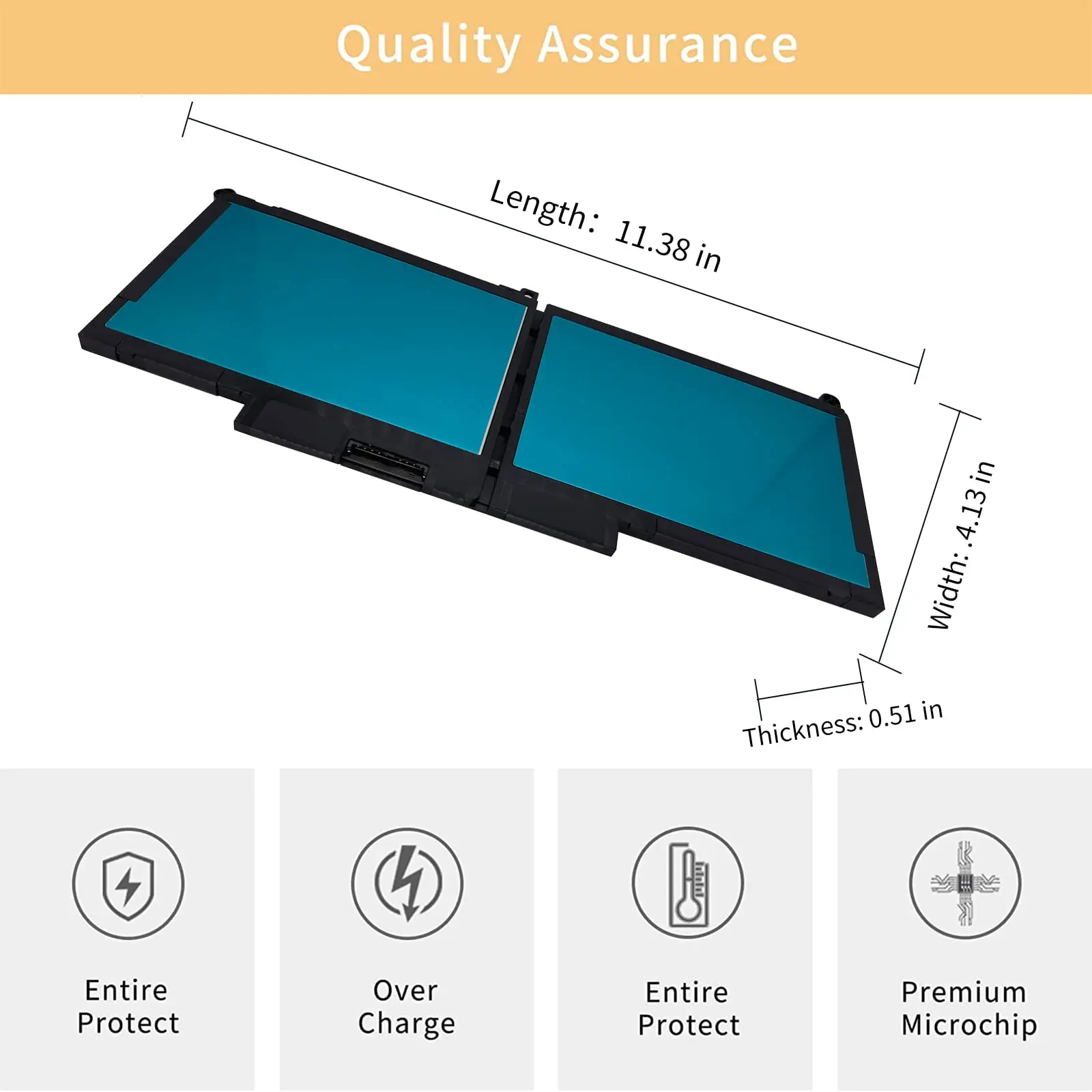 Laptop Battery for Dell Latitude 12 7000 7280 7290 13 7380 7390 14 7480 7490 E7280 E7480 E7490 laptop battery