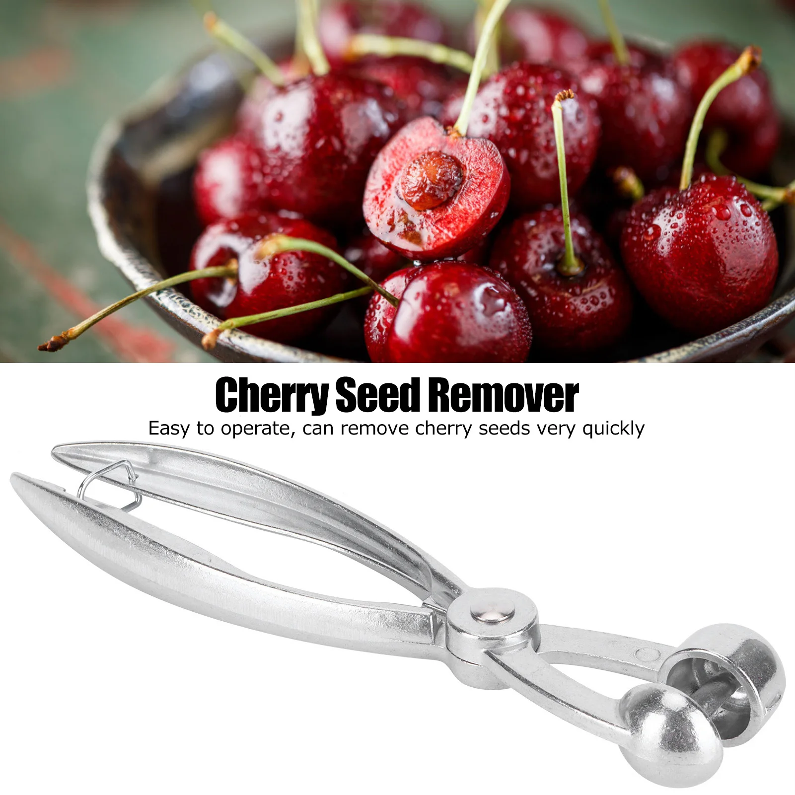 Cherry Pitter Cherry Seed Remover Pitter Aluminum Alloy Olive  Remover Tool Kitchen Utensils Seed Pitter Tool Kitchen Gadget