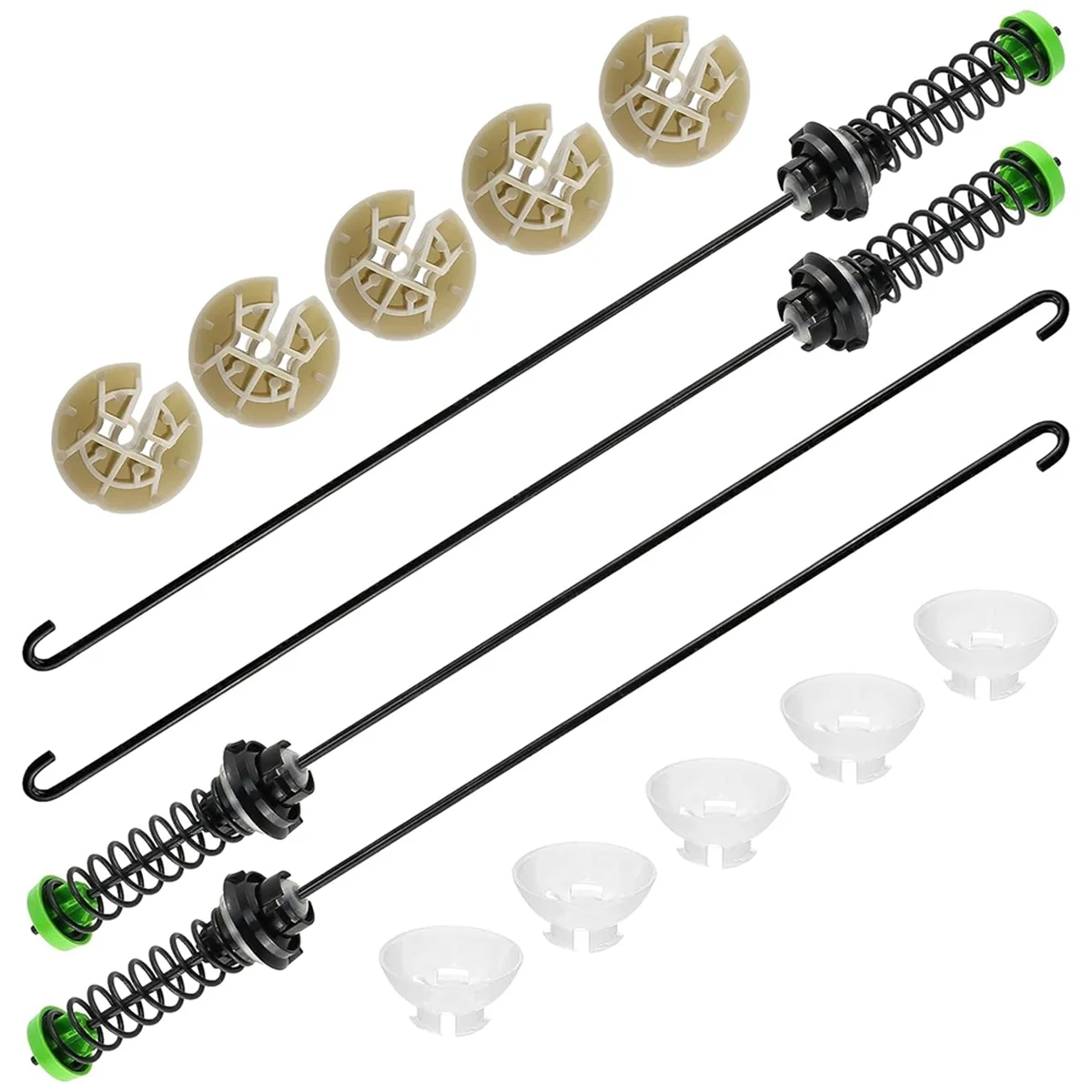 

W11130362 4Pcs Washer Suspension Rod Kit,for Washing Machines-Fit 11022352510, WTW5000DW2,MVWC565FW0, WTW5000DW0