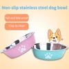 Non-slip Dog Bowls For Small Medium Large Dog Feeder Bowls Drinkers Stainless Steel High Capacity Pet Feeders Dogs Accessories 1