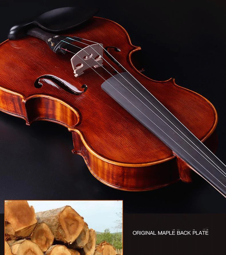 Viola 15"15.5" 16" Reddish brown Maple Handmade Varnish Professional Viola With Bow Foam Case