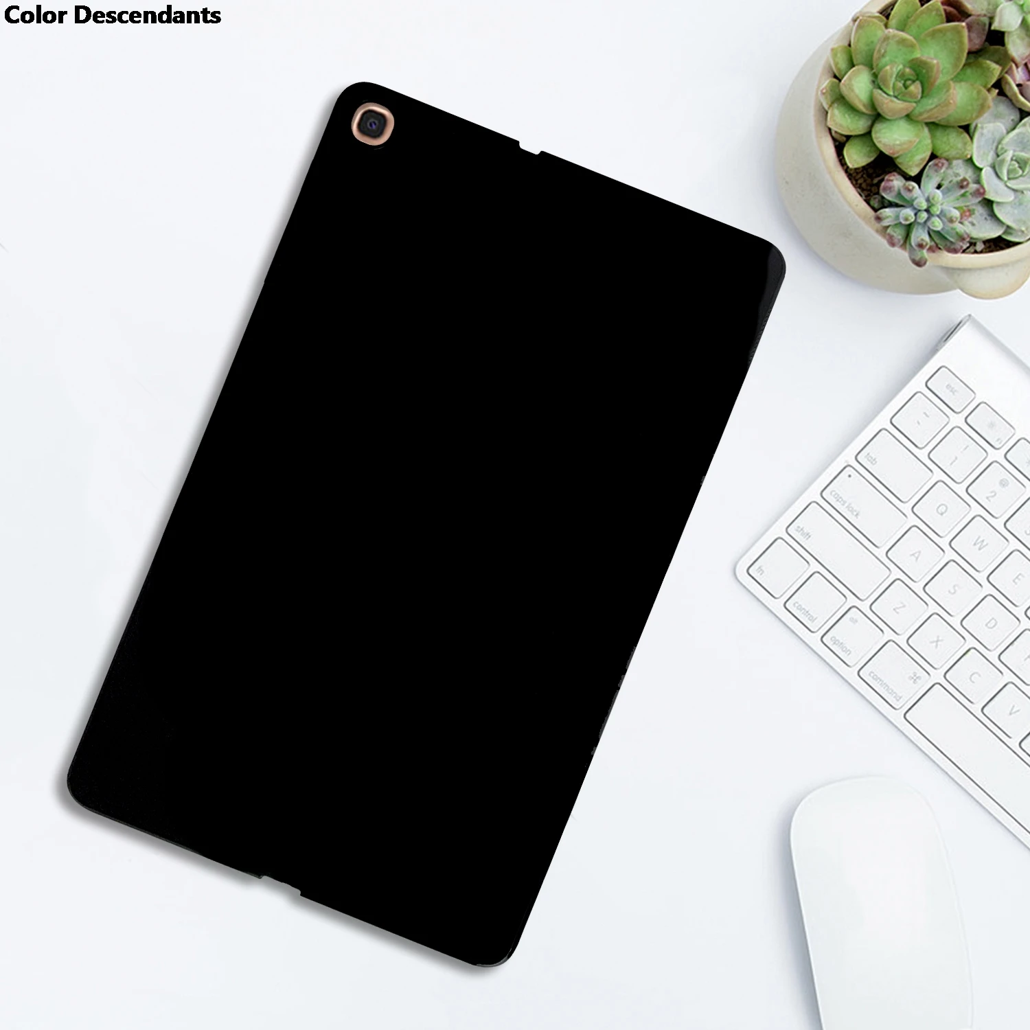 Enhanced Silicone Tablet Protective Case - Durable Black TPU Shell
