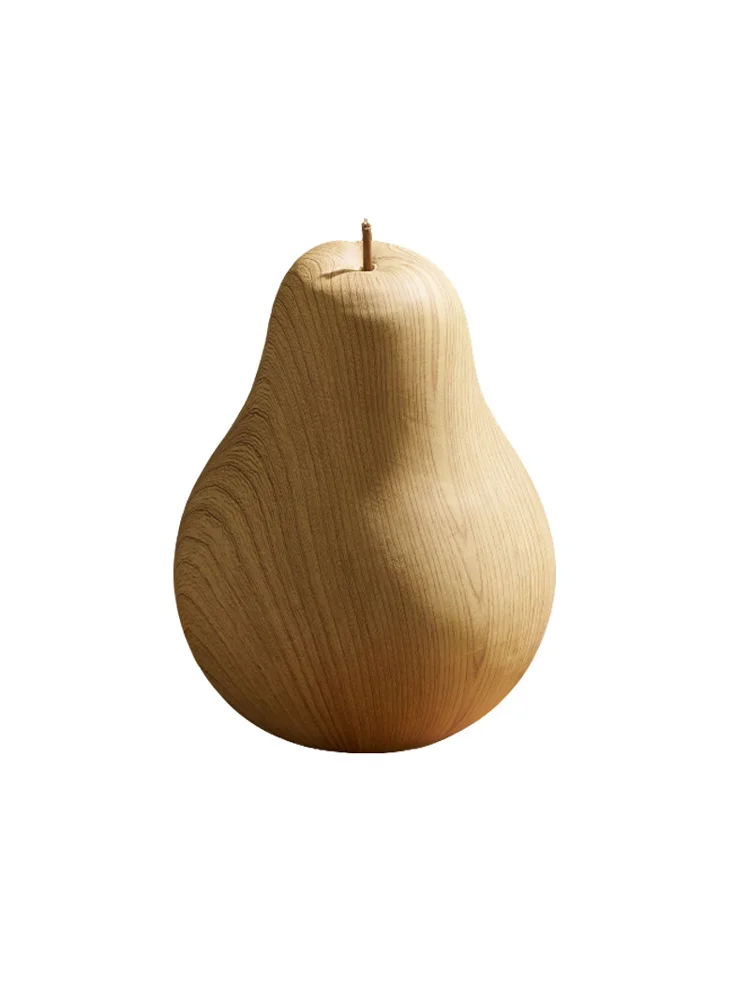 나무 사과와 배 세라믹 장식품 침실 장식 액세서리 중국 스타일 기하학적 금속 베이스 홈 데코레이션