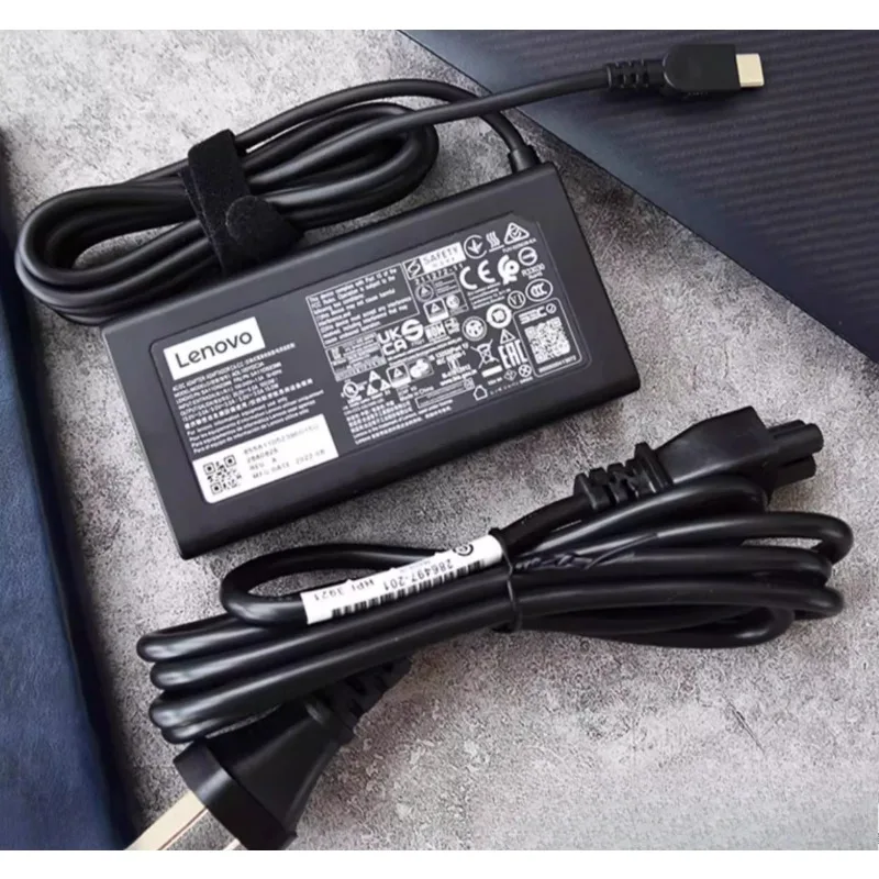 Lenovo 100W 20V-5A 노트북 전원 어댑터 TYPE-C 인터페이스 Xiaoxin Pad/air23/pro 16/thinkbook13x/14/17plus에 적합