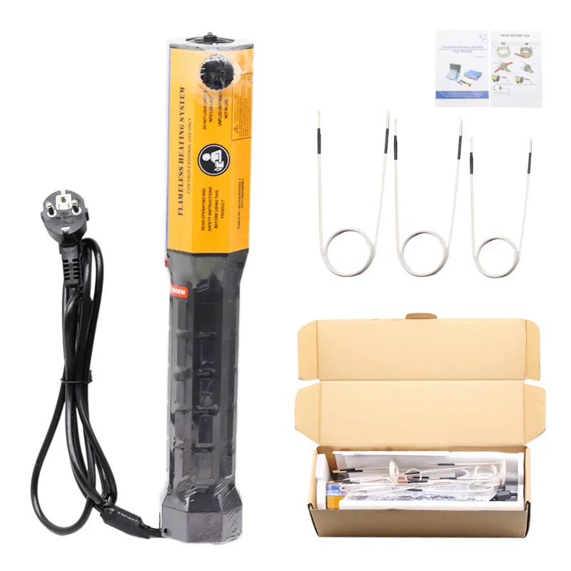 

1000W Magnetic Heater Kit Automotive 110V/220V Flameless Heat Induction Heating 3/8/10 Coils Car Repair Tool