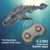 2.4G Remote Control Dinosaur For Kids Mosasaurus Diving Toys Rc Boat With Light Spray Water For Swimming Pool Bathroom Bath Toys 1