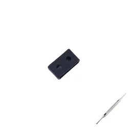 Unisex Resin Ring Silicone Rubber Watch Accessory with Movable Loop Buckle (Multiple Sizes Available) - 24mm (Black)