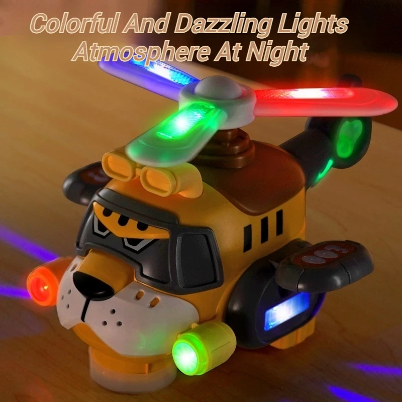 Light-Up Airplane Toy Kids Plane Aircraft Model Toy With Music And Lights Educational Collection Toy Birthday Gifts For Boys