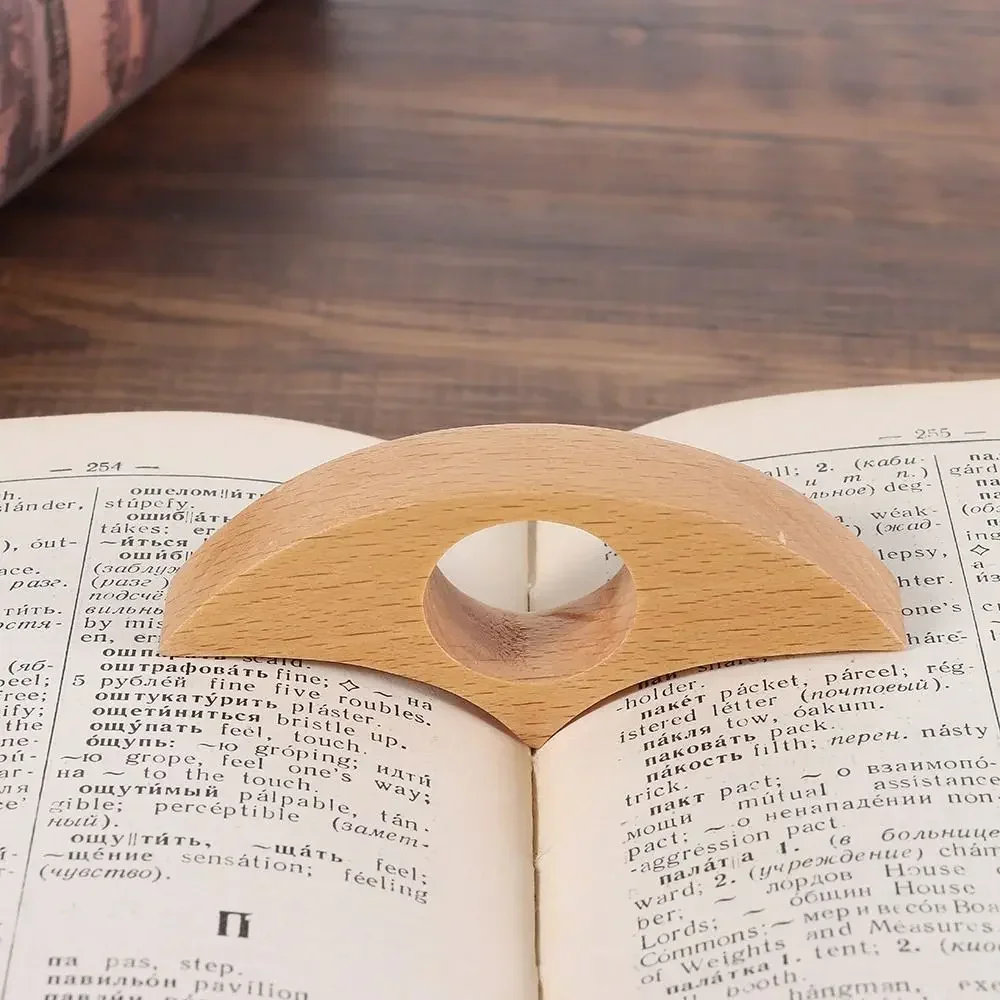 One Hand Reading Bookmarks Page Turning Fixed Wooden Thumb Book Support ...