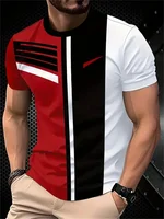T-shirt pour homme noir à imprimé poing rouge jaune vert col rond manches courtes décontracté streetwear respirant 2