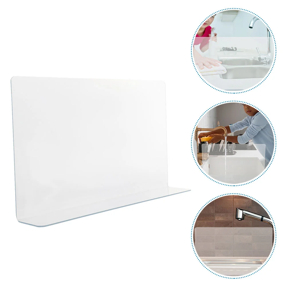 

Shower Splash Guard Bathtub Corner Large Transparent Edge Water Arcylic Tub Bathroom