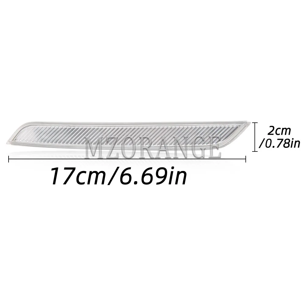Indicatori Direzione Per BMW Per X6 E71 E72 X5M 2008-2014 63147187087 63147187088 Auto Paraurti Anteriore Indicatore Laterale Riflettore Luci Bianco Trasparente Frecce Laterali (Size : Destra
