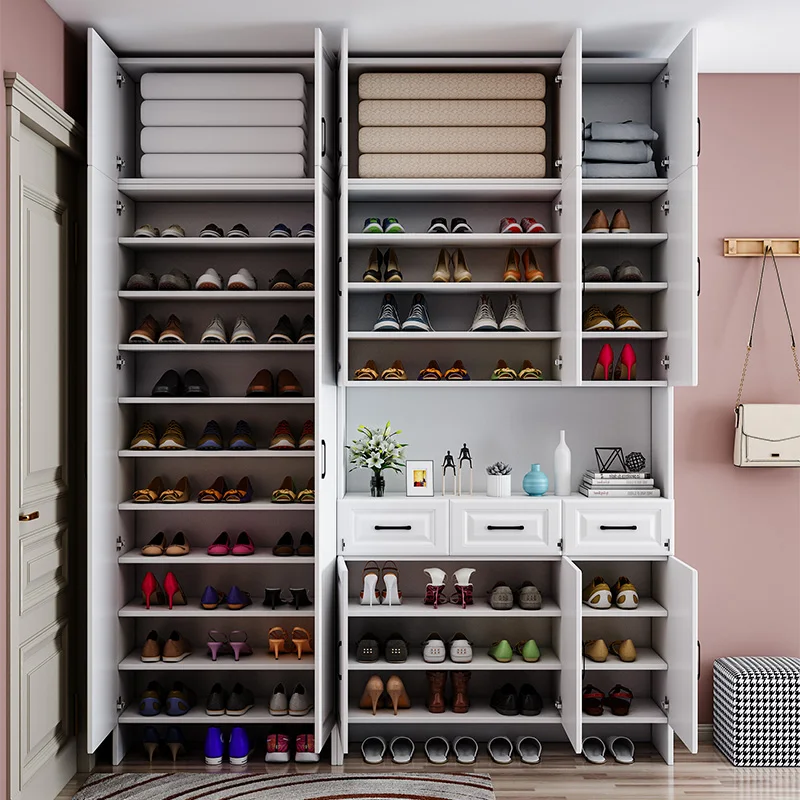 Home Entrance Large-capacity Entrance Hall Cabinet Simple Modern Multi-function Balcony Storage Cabinet Door Shoe