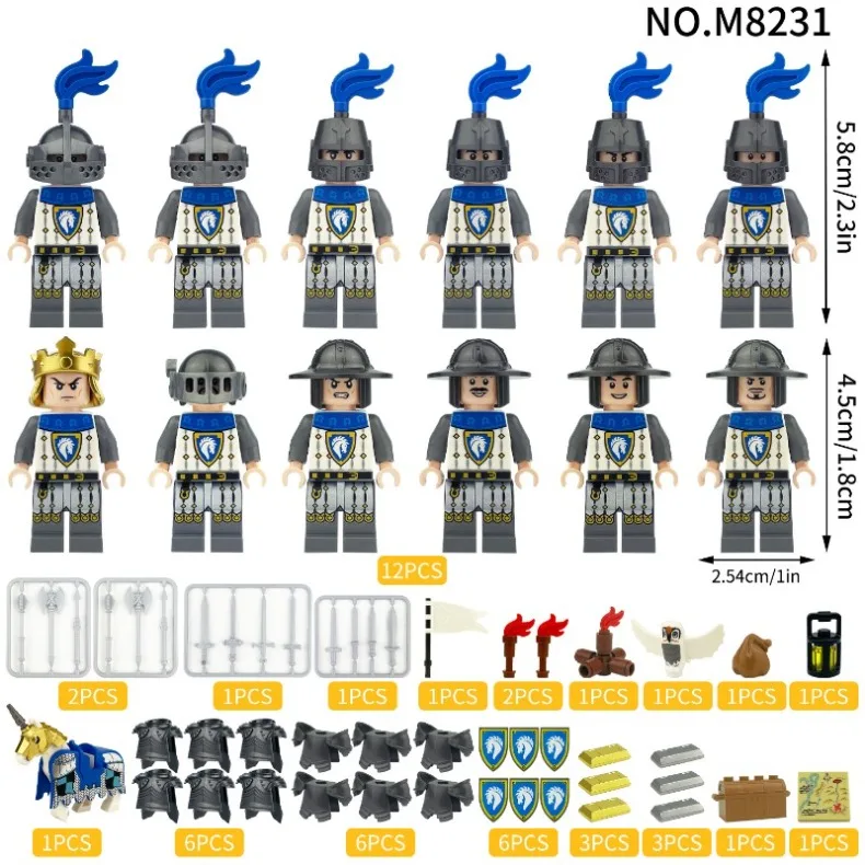 Bausteine, humanoide Puppen, Spielzeug, Mini-Humanoide, Kinderspielzeug, Geburtstagsgeschenke, Zeichentrickfiguren – Detail 2