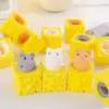 New PVC Cheese Mouse Decompression toy Stress Relief Squeeze Squeeze Toy Pop Up Funny Anti Stress Toy children 1