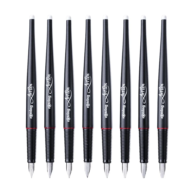 Фото Немецкая оригинальная перьевая ручка Rotring Art EF/F/M/1,5/1,9/2,3 мм, ручка для практики и письма, аксессуары для рукописного письма, деловой подарок №5