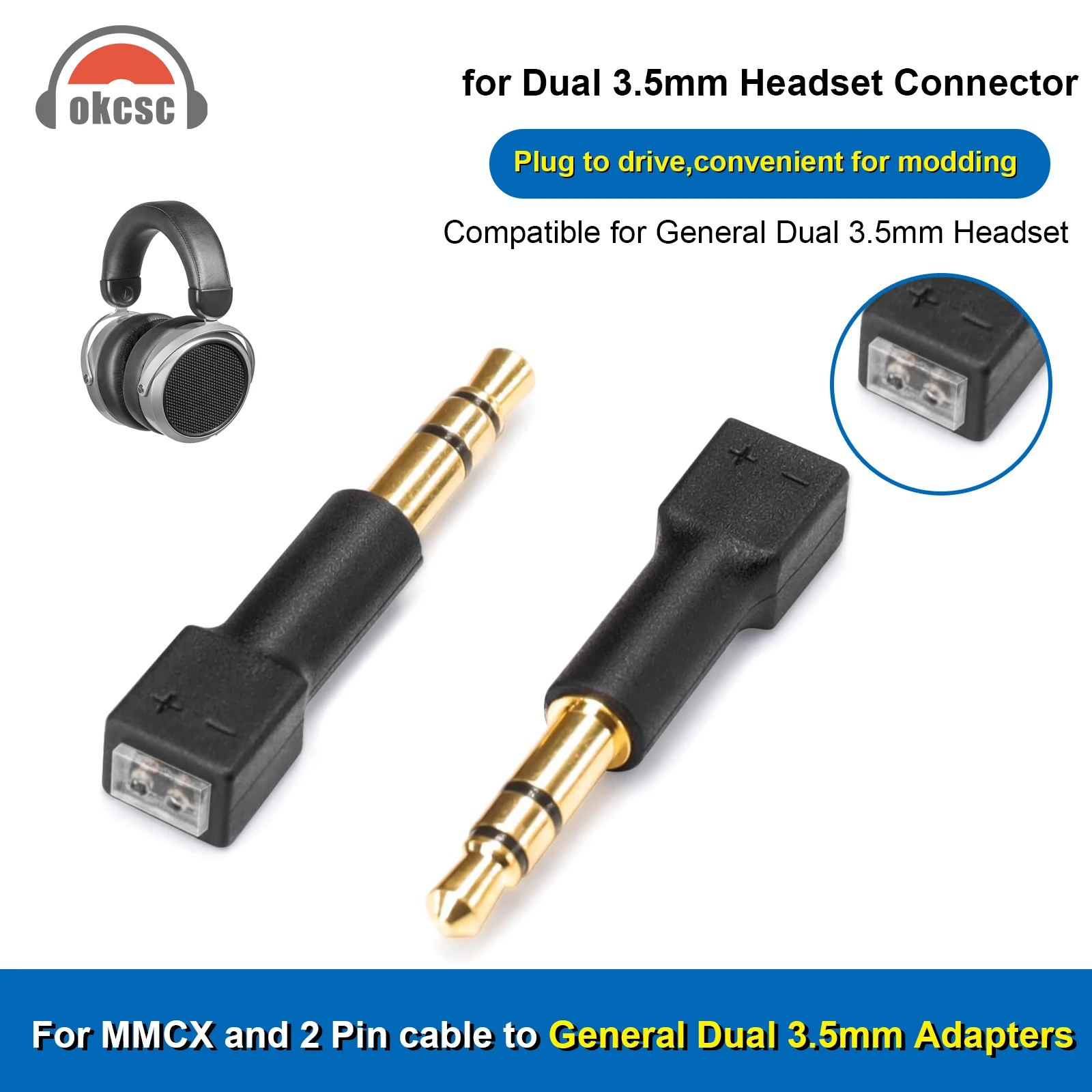 áudio Jack, cabo MMCX conectado para Sony