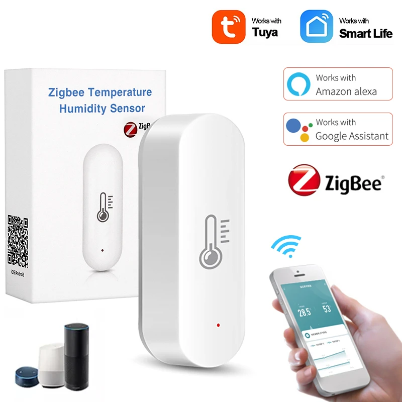 Tuya ZigBee Smart Temperature And Humidity Sensor Battery Powered