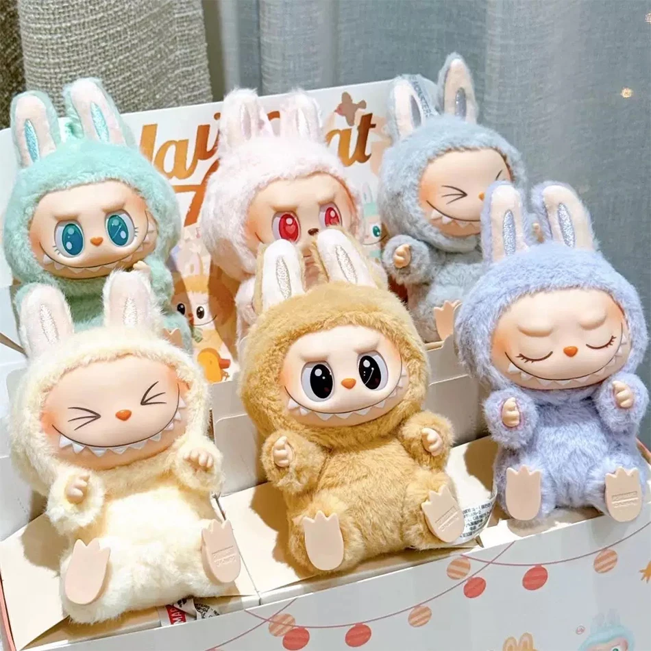 15cm Labubu Macaron Blind Box figure with random character design 