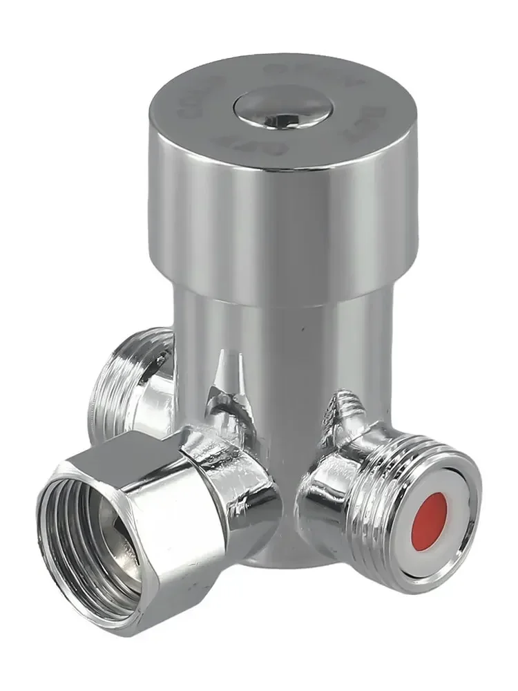 G1/2 Hot Cold Water Mixing Valve Shower Head Mixer Faucet Tap Accessories Adjustable Temperature Control For Bathroom