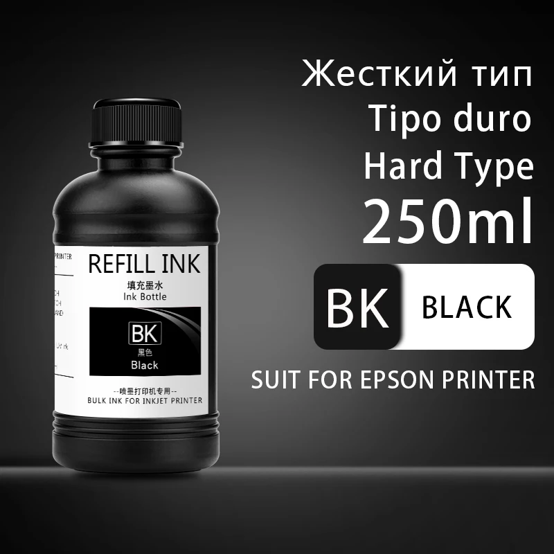 6x250ml LED UV Curing Ink For Epson XP600 TX800 TX-800 XP-600 DX5 DX7 DX10 L800 L805 L1800 R290 1390 1400 1410 Printer