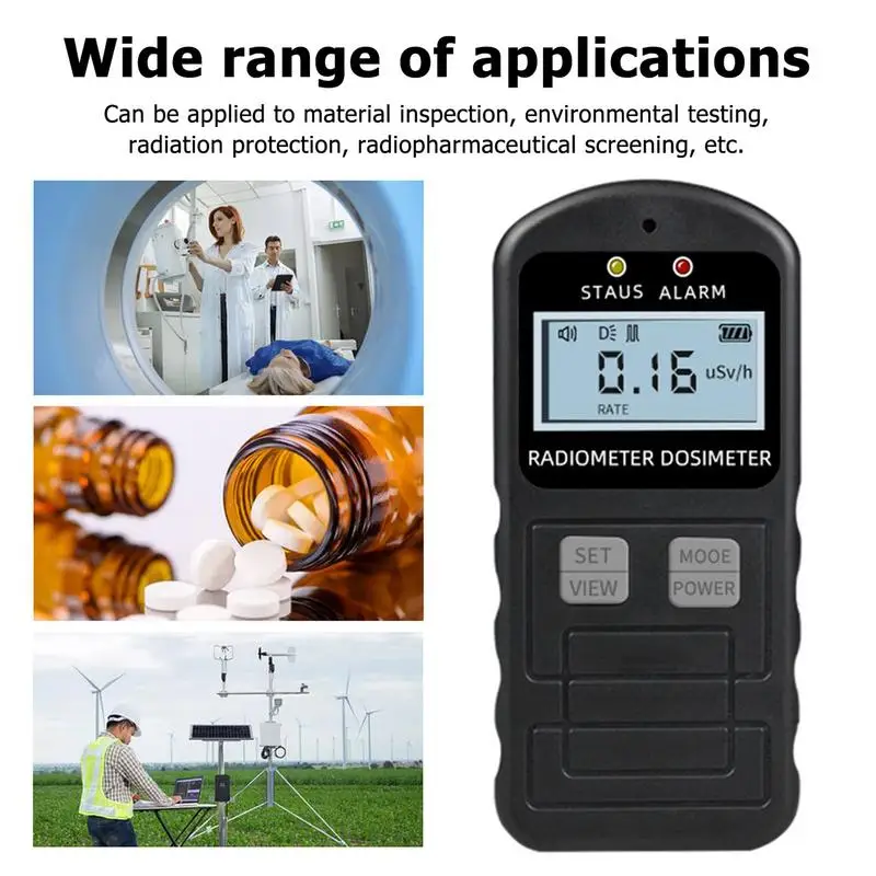 

Счетчик детектора ядерного излучения, рентгеновский бета-гамма-ядерный дозиметр, измеритель, тестер радиоактивности, монитор