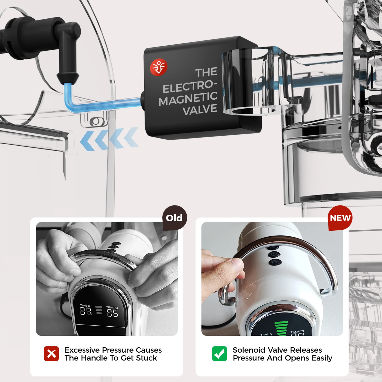 Cafelffe 6 in 1 Capsule Coffee Maker with Tea Leaves, Capsule, ESE 44mm Pods Coffee Powder Hot/Cold DG Cappuccino Nespresso 6