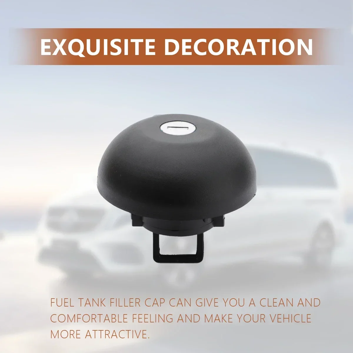 Fuel Tank Cover Fuel Tank Cap Fuel Cap Petrol Diesel Lock Cover with 2 Keys for Master II 98-10 Clio Kangoo Trafic 7701471585 7701470950