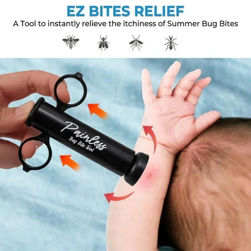 Survival Tool Vacuum Bug Bite Venom Extractor Mosquito Bug Bee Sting Camping Outdoor