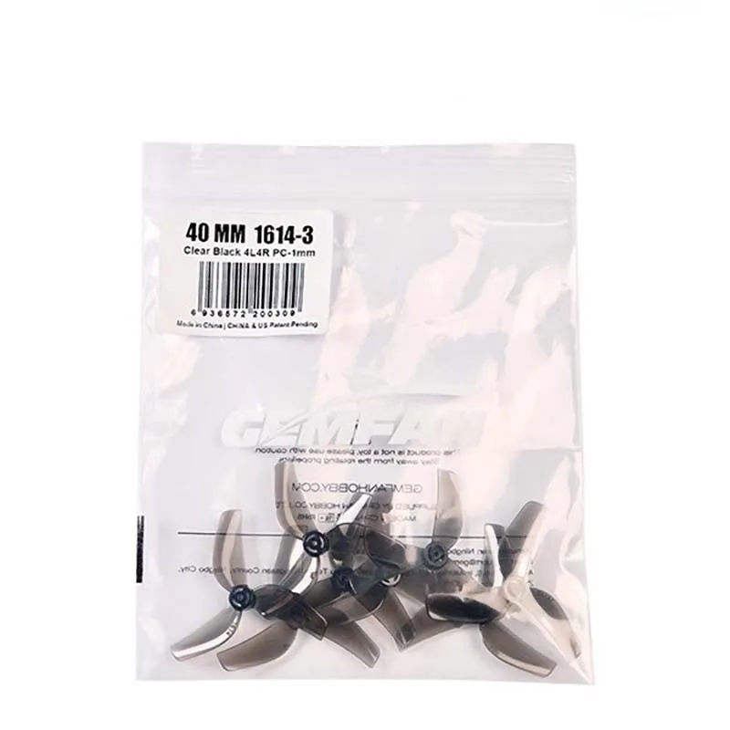 Hélices Gemfan 1614-3 PC pour drones FPV micro (lot de 4)
