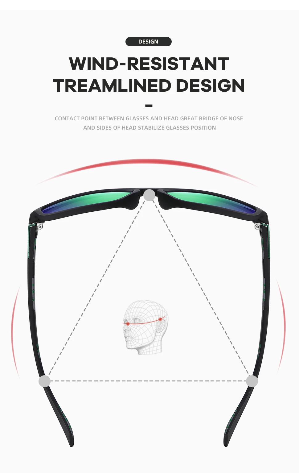 Description Picture 6 of itemVAGHOZZ 2024 Brand Design New  Sunglasses Men Driving Square Male Sun Glasses UV400 Women Fishing Eyewear