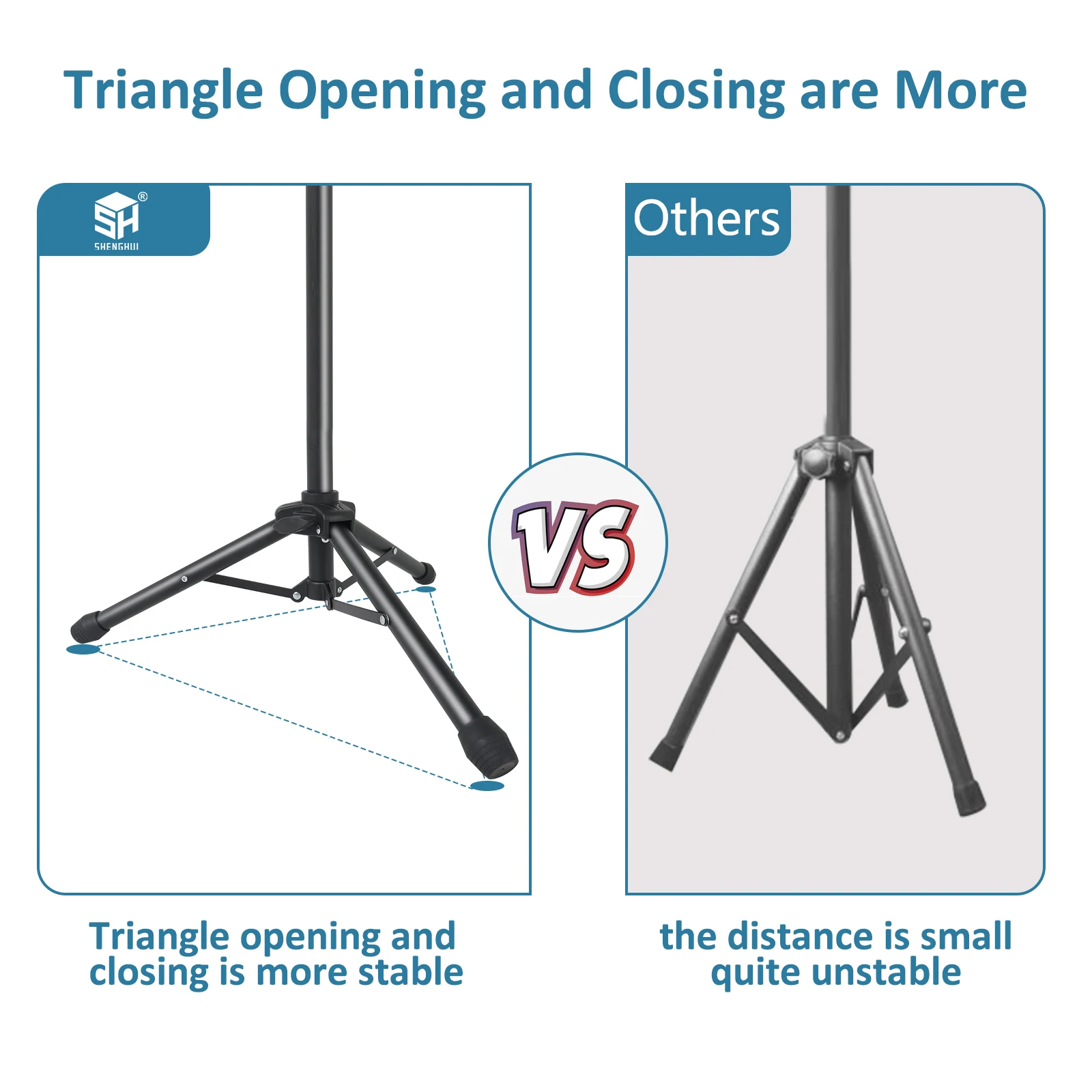 SH 90cm Projector Tripod Stand Laptop Tripod Adjustable 18-40 inch Height Standing Desk Outdoor Computer Desk Stand Studio