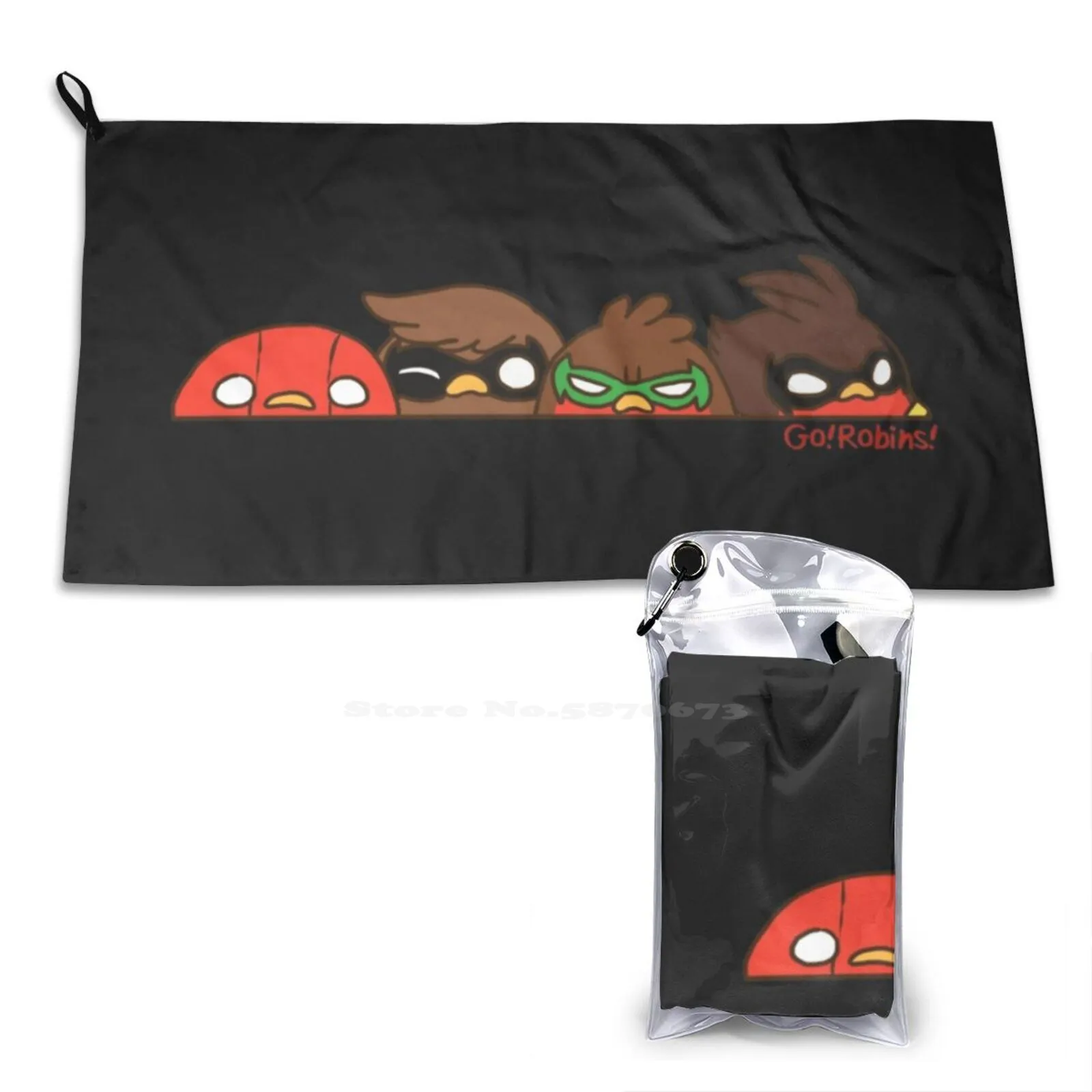 Go! Robbs!-Robin Row Print Asciugamano Morbido Per Il Viso Super Heroes Red Hood Nightwing Red Robin Bird Cute Go Robins Youtube