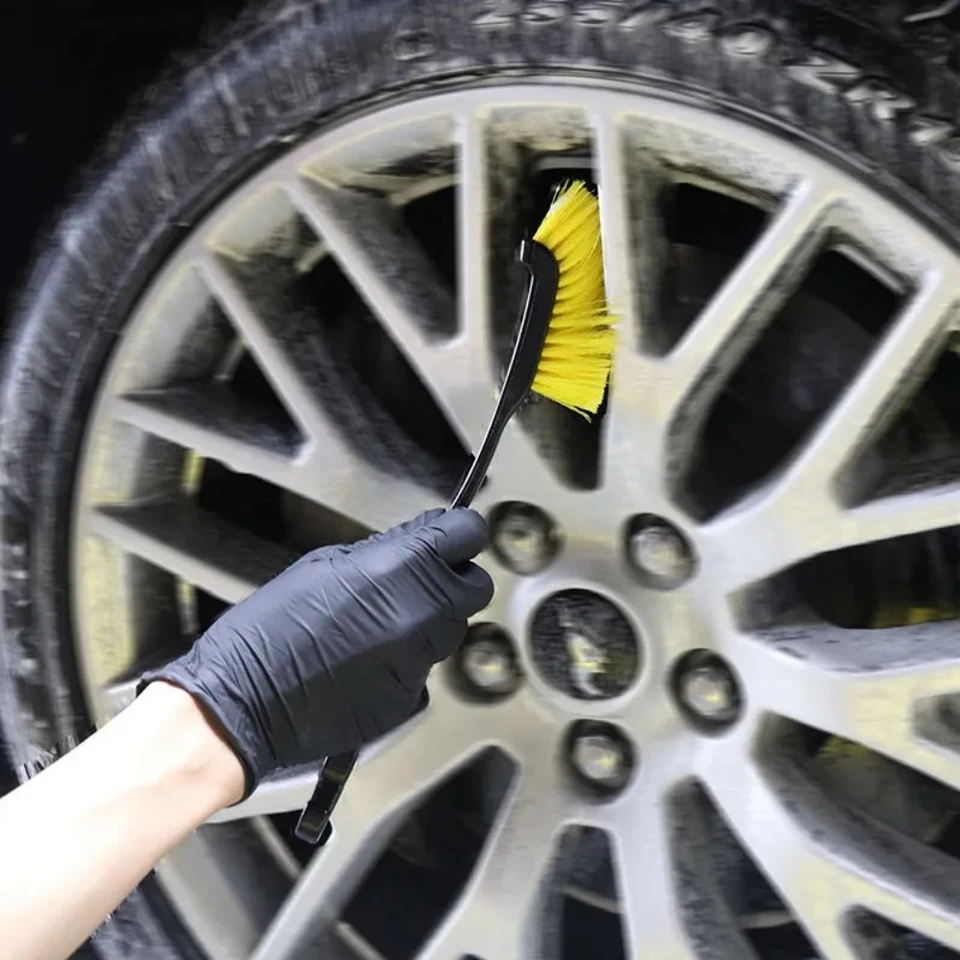 Brosse De Détail Pour Jantes De Voiture/camion - Poils Plastique - Poignée Antidérapante - 28 Cm