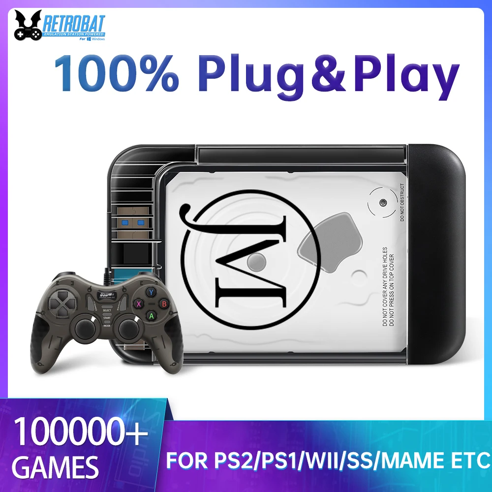 JMachen Hyper Base RB2 Portable Retrobat External Game HDD