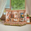 DIY Wooden Miniature Model Kit Van Gogh's Bedroom Casa Doll Houses 3D Puzzle Dollhouse With Furniture for Friends Birthday Gifts 5