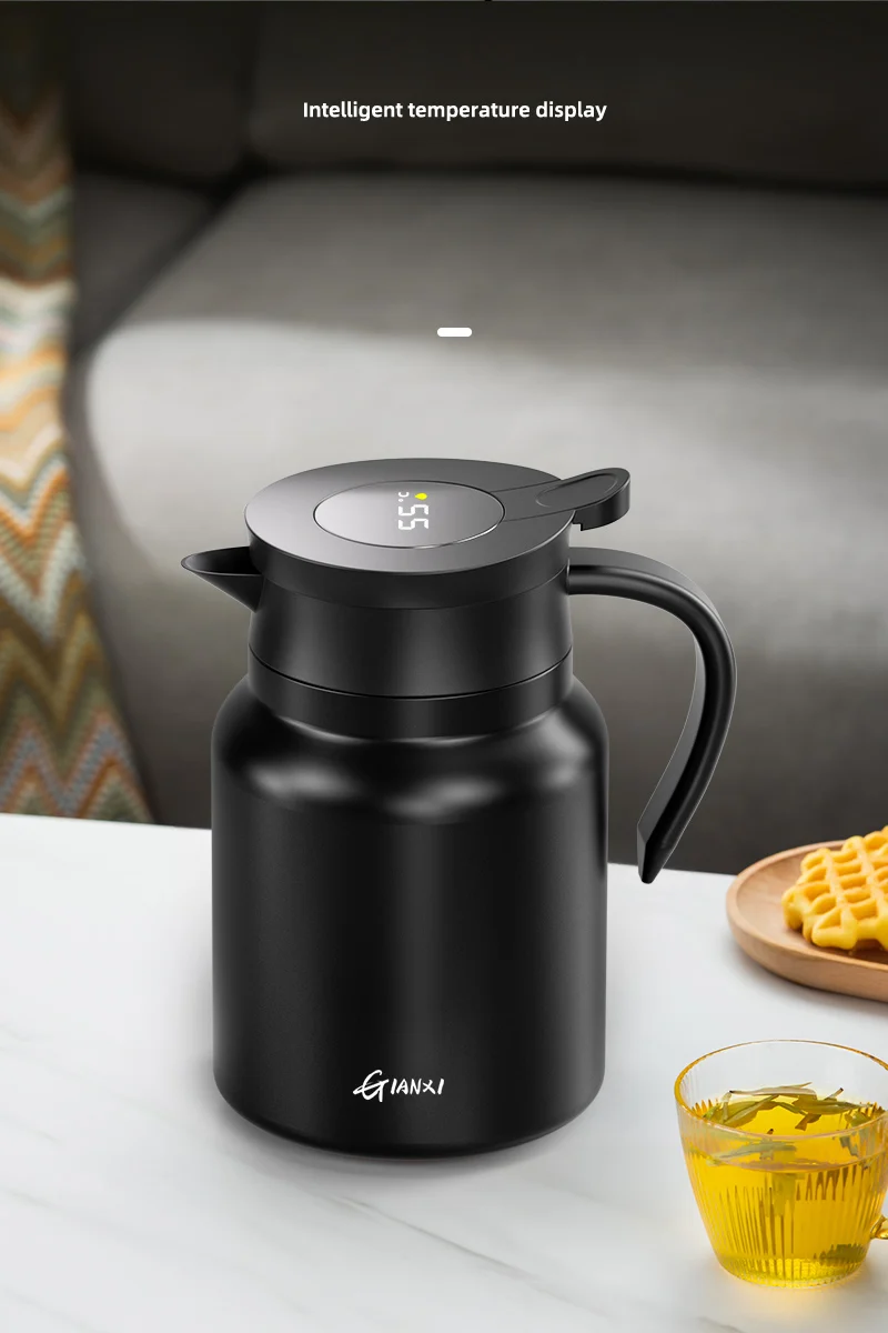 Description Picture 3 of itemGIANXI 1000ML Ceramic Liner Teapot For Tea Household Filterate Coffee Pot With Handle Cold Water Kettle Coffee And Tea Tableware
