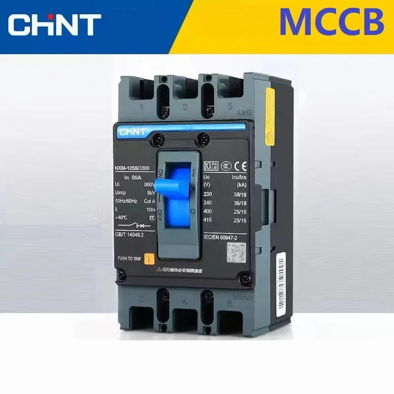 

CHINT CE Certification MCCB NXM Series 3P 4P Molded Case Circuit Breaker NXM-63S/3300 NXM-250S/4300 NXM-630S/3300 10A-630A