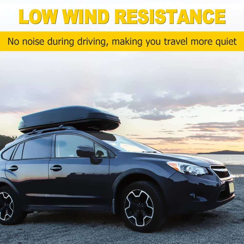 Cargo Box Thule Crossbars Subaru Crosstrek Top Roof Rack Cross Bar