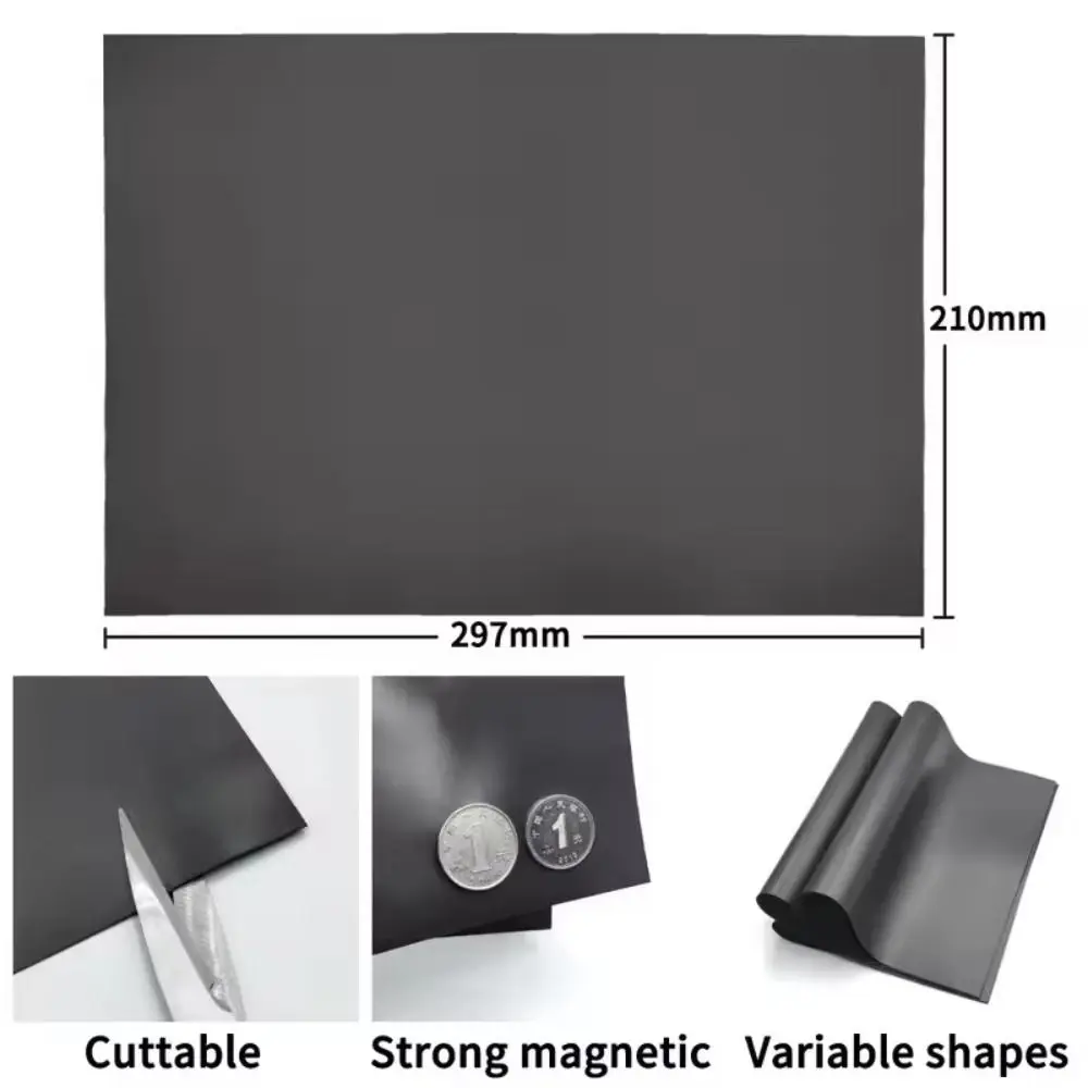 새로운 A4 자석 매트 시트, 유연한 자가 접착식 자석 시트, 쉽게 떼어낼 수 있는 자석 스티커, 냉장고 공예, 사진 장식