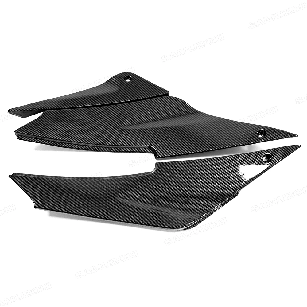 For Kawasaki Ninja ZX6R ZX636 2005 2006 Motorcycle Gas Tank Side Trim Cover Panel Fairing Cowl Carbon appearance