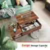 Coffee Table, 47“ Lift Top Coffee Tables with Adjustable Storage Shelf and Hidden Compartment, Lift Tabletop Dining Table 5