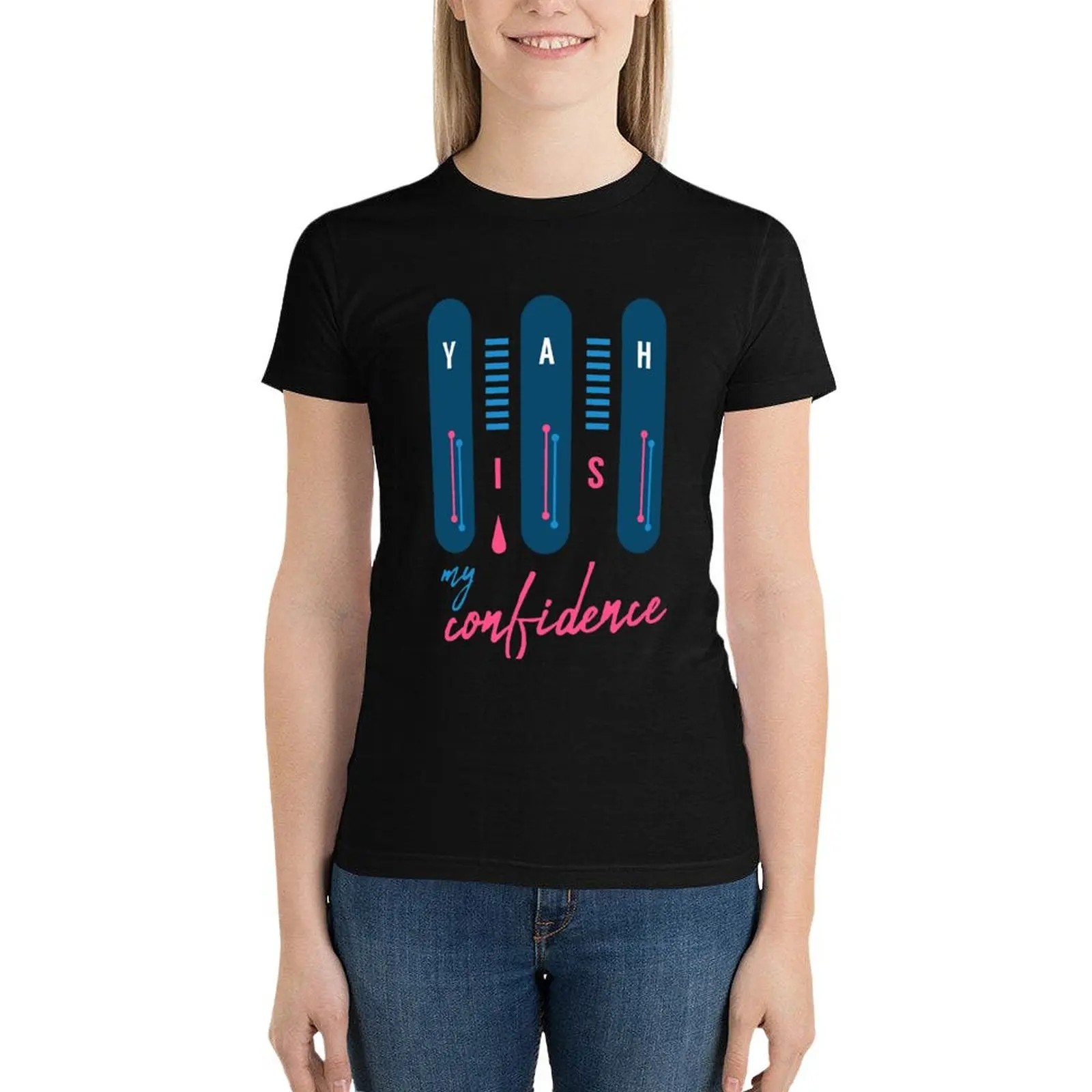 

YAH is my Confidence T-Shirt hippie clothes anime clothes Aesthetic clothing t-shirts for Women cotton