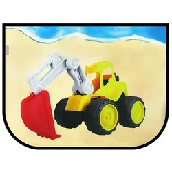 Universal UV Protection Car Window Sunshade - Cute Cartoon Design (Excavator)