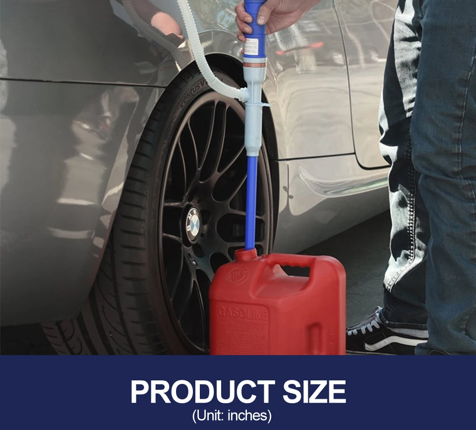 Description Picture 5 of item1Pcs Water Diesel-Gas Oil Fish Transfer Pump Portable Handheld-Battery Powered Plastic Liquid Sewage Pumping Manual Sucker Pump